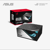 Asus ROG Thor 1000W Platinum power supply unit with packaging on a white background