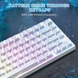 ATTACK SHARK R82 HE Rapid Trigger Keyboard (White Contours)