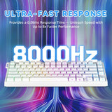 ATTACK SHARK R82 HE Rapid Trigger Keyboard (White Contours)