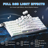 ATTACK SHARK R82 HE Rapid Trigger Keyboard (White Contours)