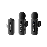 BOYA BY-V2 Next Generation 2.4GHz Dual Wireless Microphone for iPhone
