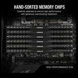 Corsair Vengeance LPX 16GB 2x8GB DDR4 3200MHz C16 UDIMM Memory Kit CMK16GX4M2E3200C16 Black