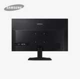 Samsung monitor with ports on a white background