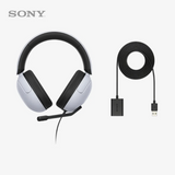 Sony gaming headset with USB cable on a white background