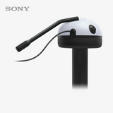 Sony device with a white top and black body on a light gray background