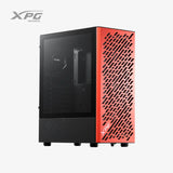Computer case with XPG branding on a white background