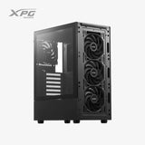 Computer case with XPG branding on a white background