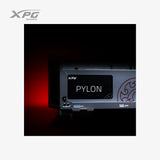 ADATA XPG Pylon product with red lighting on a dark background