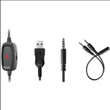 Set of electronic connectors including a USB cable, audio jack, and charging cable on a white background.