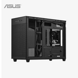 Black computer case with ASUS logo on a white background