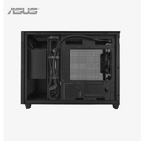 Black computer case with ASUS logo on a white background