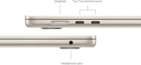 Apple MacBook Air 15" M3 Chip 10-Core GPU Starlight-8/512gb (Model: MRYT3)