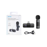 BOYA BY-V1 Ultracompact Wireless Microphone System with Lightning Connector for iOS Devices (2.4 GHz)