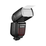 Godox camera flash on a white background