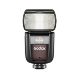 Godox camera flash on a white background