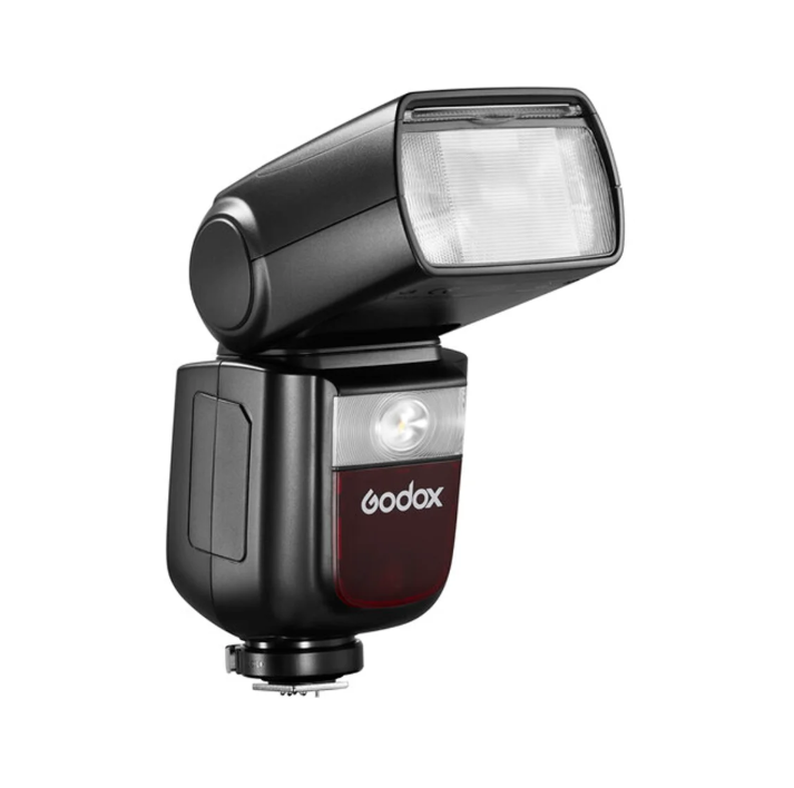 Godox camera flash on a white background