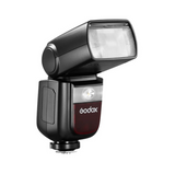 Godox camera flash on a white background