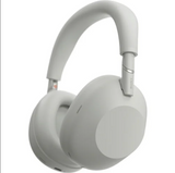 White over-ear headphones on a white background